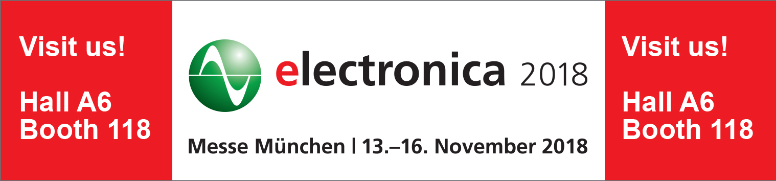 visit us at the electronica 2018