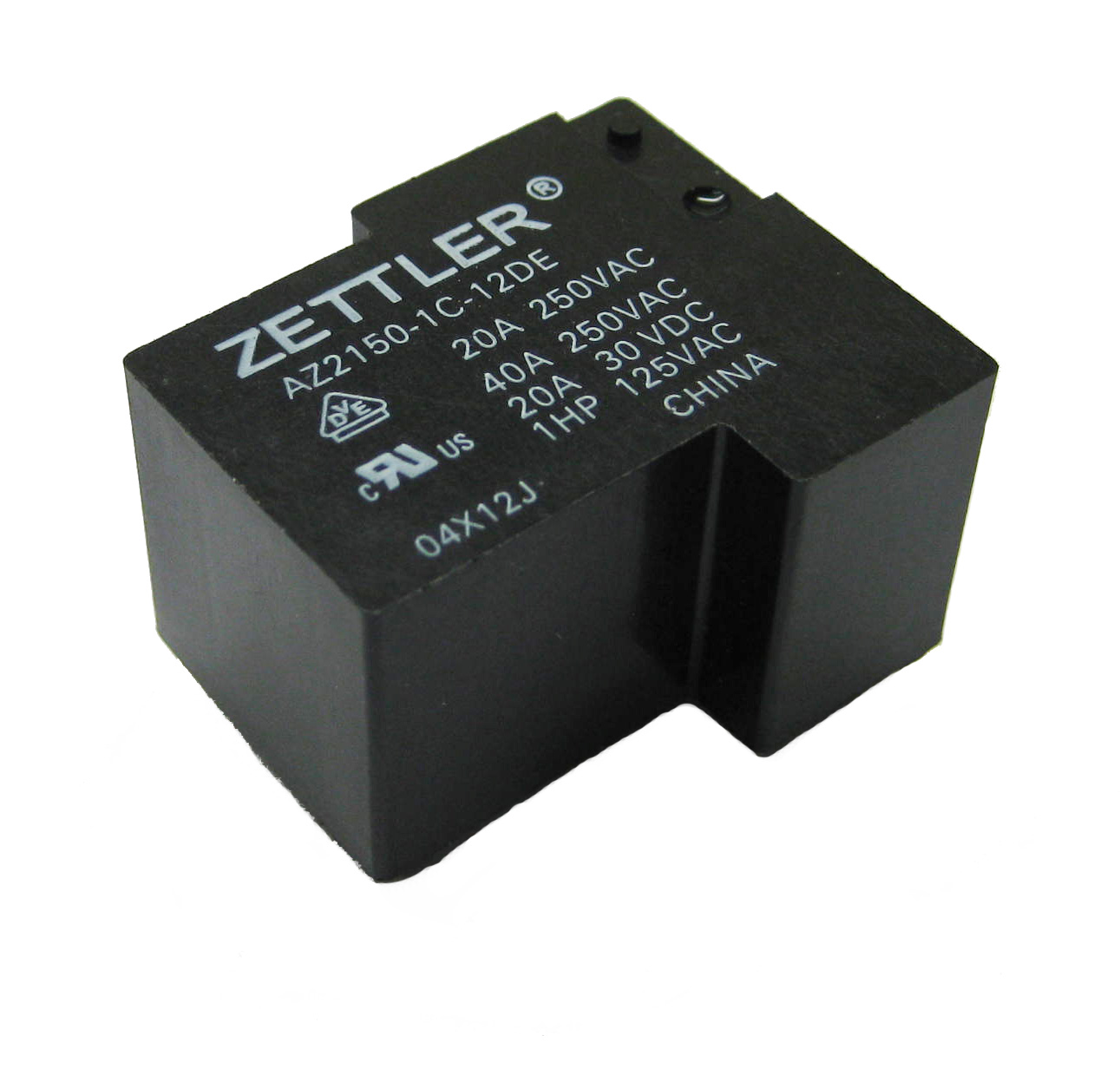 American Zettler AZ4UP-E-1CH-24D 24vdc 12a SPDT Relay Lot of 1 